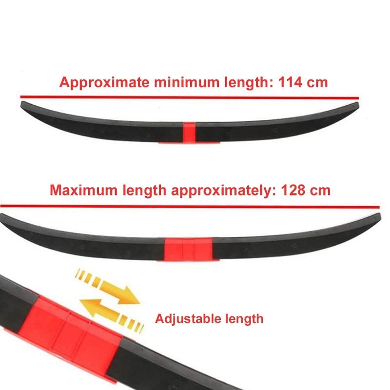 Universal Car Trunk Spoiler Wing Adjustable Tail Spoiler Lip Carbon Fiber Adhesive Anti-Aging Auto Styling Exterior Decoration