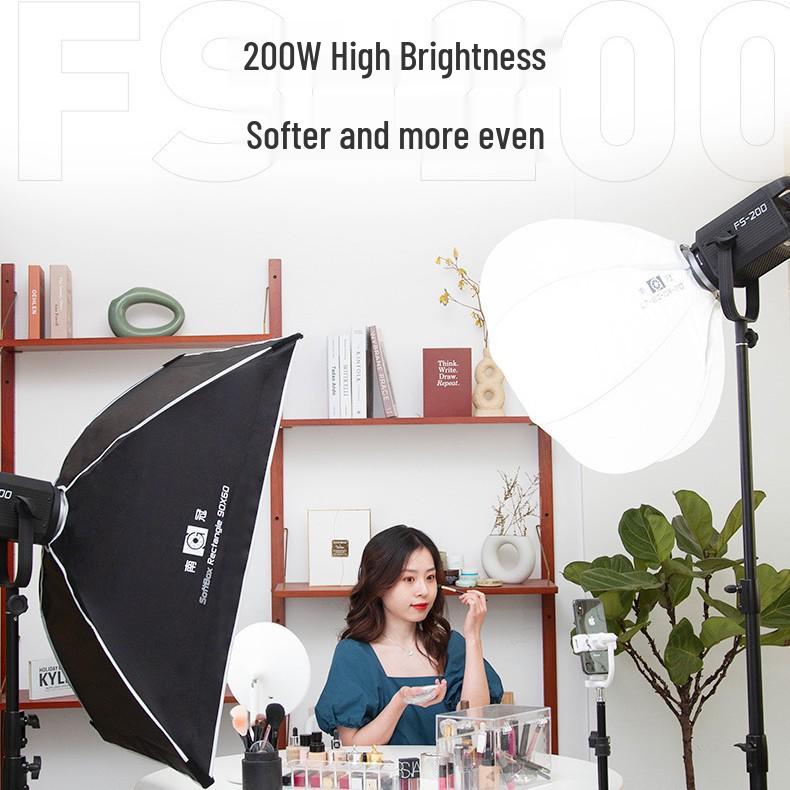 FS200 LED Soft Light Kit for Professional Live Streaming and Filming