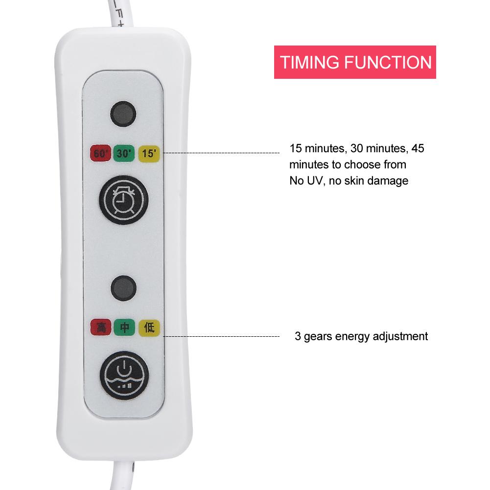 108pcs Lamp Beads Hair Growth Hat Oil Control Hair Loss Treatment Therapy Instrument White Hat