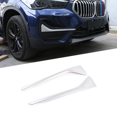 2 Pcs For BMW New X1 F48 - ABS Chrome Front Fog Lamp Strips Trim Car Accessories