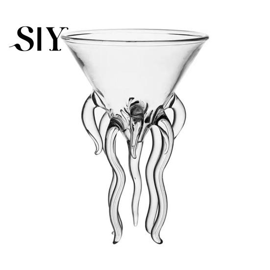 Uniek Wijnglas met Steel Octopusvormig Cocktailglas voor Wijn Multifunctioneel Sap Creatieve Highball Beker Feest Huisbar Accessoires