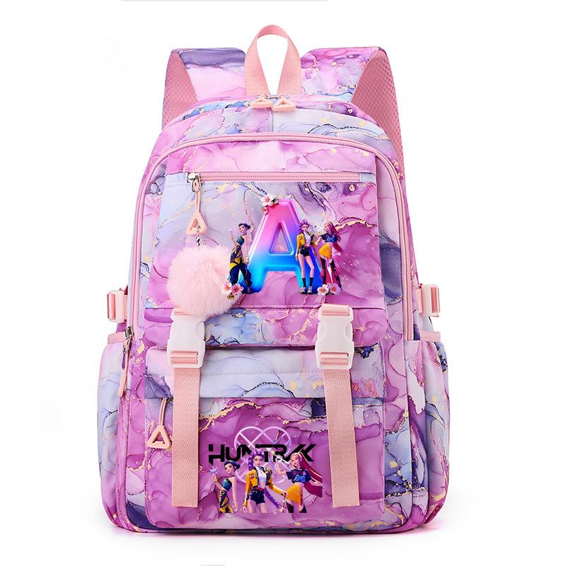 Witch Hunters Schoolbag Contrasting Color Neutral Leisure Travel Letter Backpack Animation Printing Fashion Primary And Secondary School Students