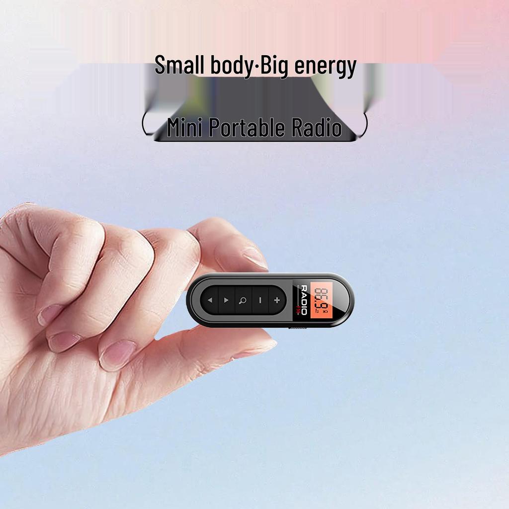 2023 FM Radio Rechargeable Portable Lapel with Clip for Conference, Sports, and Horse Racing