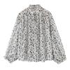 European and American Style, New Women's Clothing, Fashionable, Versatile, Chiffon Printed Loose Shirt 3562-571