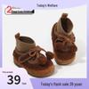 2025 Winter Plush Cotton Baby Girl Shoes with Bowknot and Velvet Fur – Soft Sole, Cute Korean Style Toddler Footwear