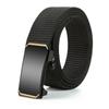 Men'S Toothless Automatic Buckle Woven Canvas Belt Belt Casual Nylon Tactical Pants Belt Military Training Outdoor Belt