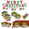 Christmas Themed Party Decorations, Flag Cartoon Party Supplies, Tableware, Christmas Decorations.