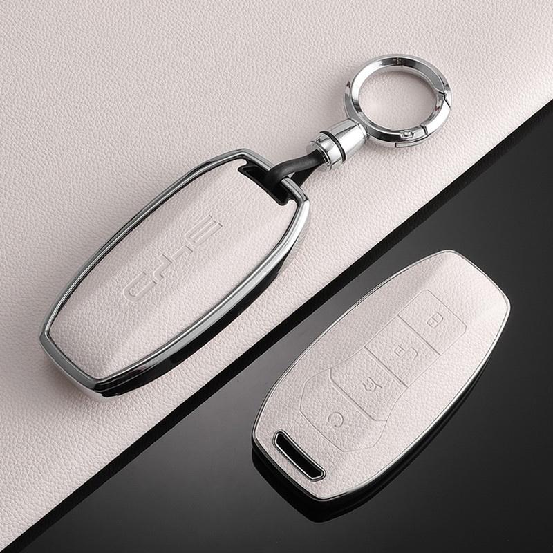 Car Key Case For BYD Yuan Plus ATTO 3 Song Han Pro Dmi Dolphin Seagull Seal U Leather Auto Accessories Keychain Key Cover Shell