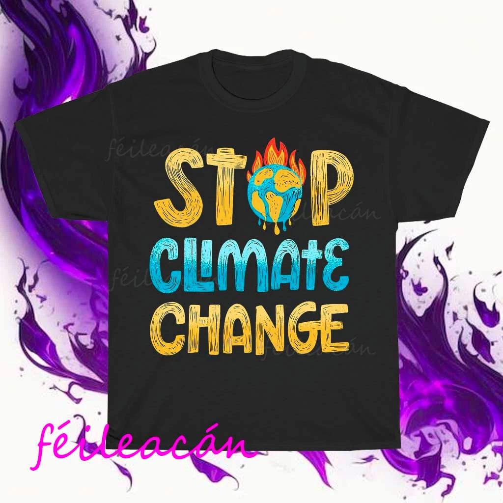 

Brand New stop climate change Active Logo American T-Shirt Funny Size S to 5XL M
