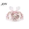 Photo Prop Hamster Clothes Cute Dress, Sweet Floral Heart Fruit Prints, Lace Trim Pet Dress Small Animal Costume with Bow, Animals Outfit for Squirrel