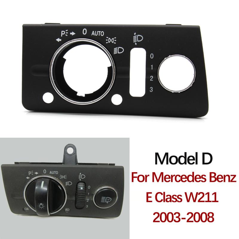 LHD Armaturenbrett Scheinwerferschalter Abdeckung Panel Verkleidung Für Mercedes Benz W211 E-Klasse 320 350 550 2003-2008