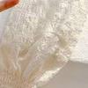 Ice Silk Arm Cover Sun Protection Pleated Puff Bubble Sleeves Women Summer Accessories Beige