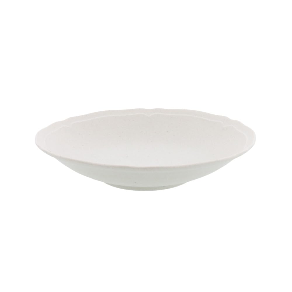 

EAST table RINKA Deep Made in Microwave and Dishwasher Plate, 22.5cm, Curry/Pasta Plate, Lightweight, Ivory, Japan, Safe, 86-006-03 слонова кістка