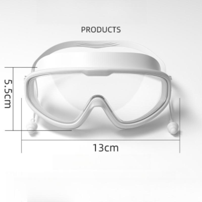 Gogle Pływackie Dziecięce Duża Ramka Wodoodporne i Przeciwmgielne HD Profesjonalna Ochrona Oczu Nurkowanie Modne