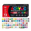 Guangna 8101 Liquid Acrylic Marker Pen Set - 168 Colors, 72 Soft Tips for Student Art, DIY, Hand Painting, and Graffiti.
