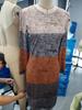 Women's Color Block Print Round Neck Long Sleeve Casual Dress - Spring/Autumn Collection
