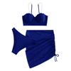 Chic Bathing Suit Underwire Comfy Gathering Summer Woemn Beach Wear