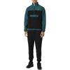 Fila Erick Half-Zip Color Block Ribbed Pullover Long Sleeve Shirt Men Shirts Blue Black F21MH041