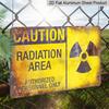 2D Flat Vintage Warning Radiation Hazard Metal Signage - Kitchen, Garage, Men'S Cave and Living Room Decorations with Vintage Wall Art and Easy