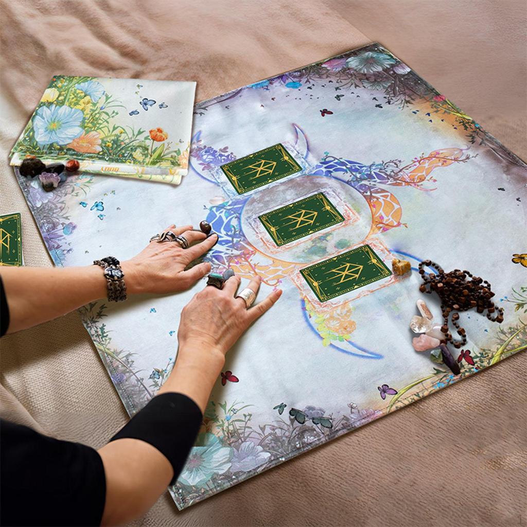 Látka na oltářní karty, Astrologie Dowsingové karty Stolní látka, Měkká, Víceúčelová Rozkládací Astrologie Oracle