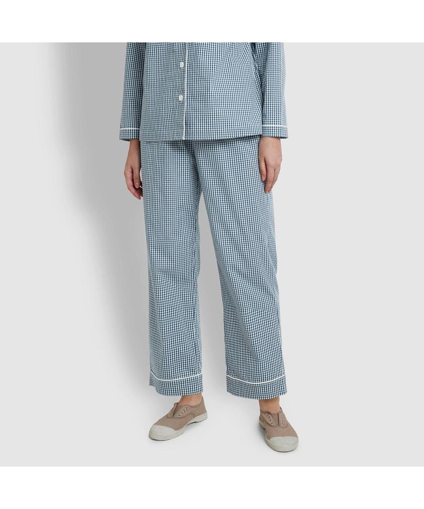 Jaju Women'S Cotton Stretch Length Pajama Set_Dark Blue