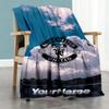 Manchester Personalized Text Blanket Gift Customizable Blanket Soft Warm Cozy Versatile for Bed Office Chair Office Chair Four Seasons Universal