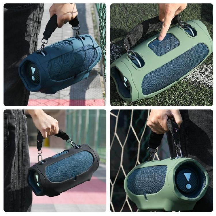 Portable Silicone Case Carrying Storage Bag with Shoulder Straps for Xtreme 4 Speakers for Travel Home Office