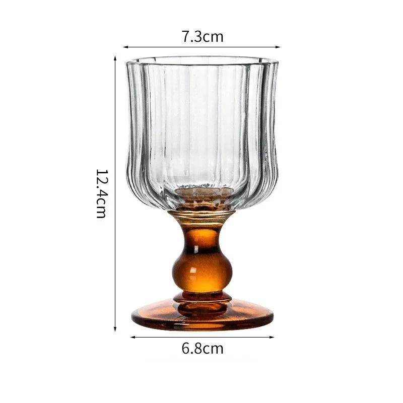Sklenice na šampaňské, koktejlový pohár, světlo, luxusní skládané sklenice na whisky, domácí retro pohár, vynikající džus, pití, hrnek, nádobí