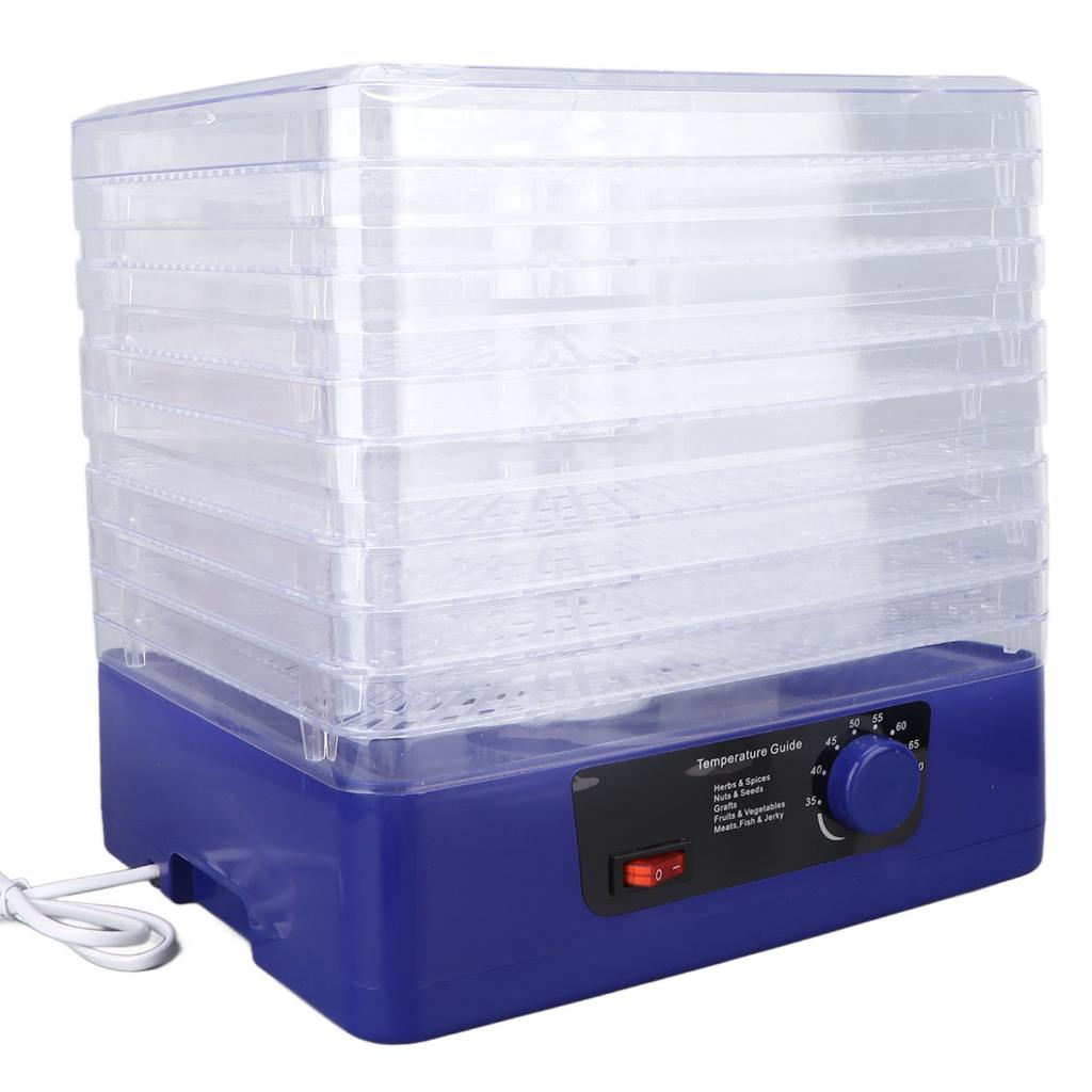 Food Dehydrator Machine High Heat Circulation Fruit Dryer 8 Trays for Kitchen 350WEU Plug 220V