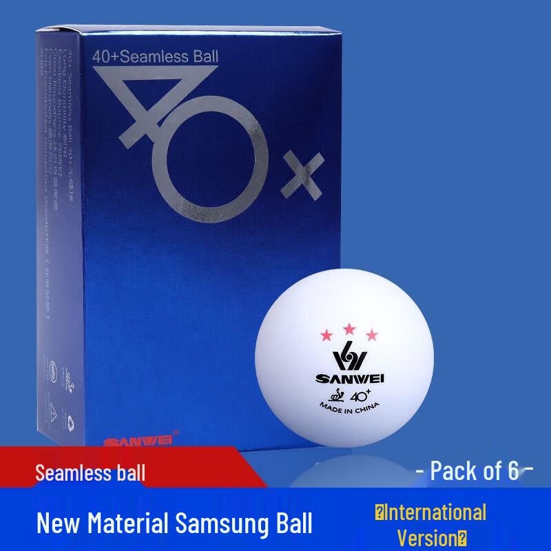 WEZHO Seamless ABS Table Tennis Balls (6-pack)