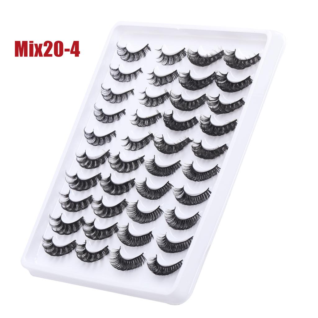 Man-Made Fiber False Eyelashes Russian Curl Curl Dd Curl Thick Simulated Eyelashes