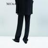 MO&Co. Deconstructed Double Waist High-Waist Worsted Trousers