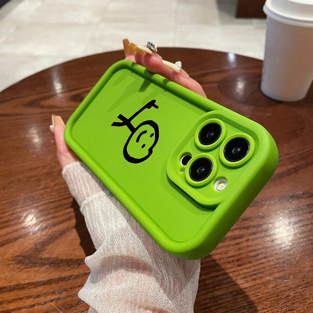 N78 Cartoon Matchman Soft Angel Eyes Phone Cases for iPhone 15 14 12 11 Pro Max 13 Mini 7 8 6S Plus XS Max XR SE Shockproof Bumper Cover