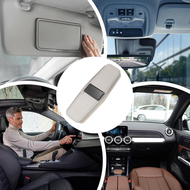 Car Sunglasses Holder Auto Sunglasses Double Clip Magnetic Glasses Eyeglass Clip For Car Ticket Card Clip Sunglasses Mount