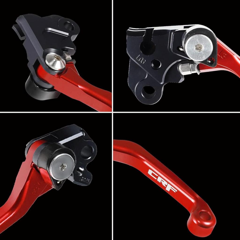 Motorcycle Billet Foldable Brake Clutch Lever Handle CNC Aluminum Pivot For CRF150F CRF230F 2003- CRF250F - CRF 230F 230 F 150F 150 250 250F Dirt Pit