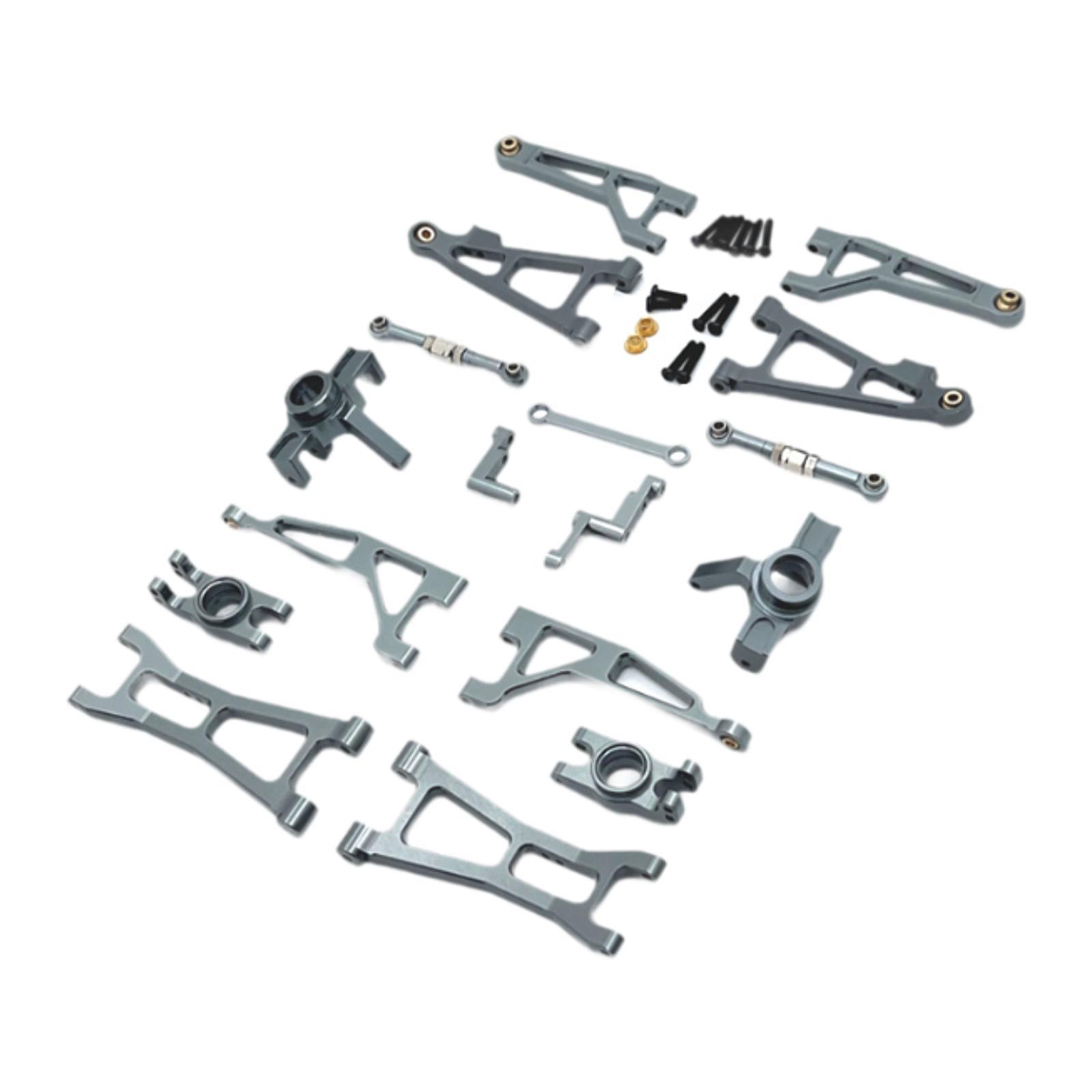 

1/16 RC Car Parts DIY Accessory Swinging Arm Steering Rod RC Car Mold Vehicle Parts Upgrade for 16209 H16 16210 16207 Hobby Car темно-сірий