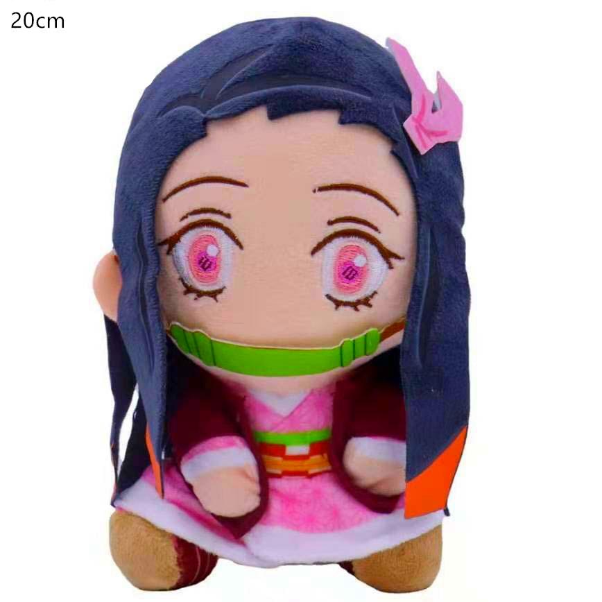 Non-Toxic Original 20Cm Demon Slayer'S Blade Plush Toy Kimetsu No Yaiba Kamado Tanjirou Tomioka Giyuu Agatsuma Zenitsu Douma Sabito Plush