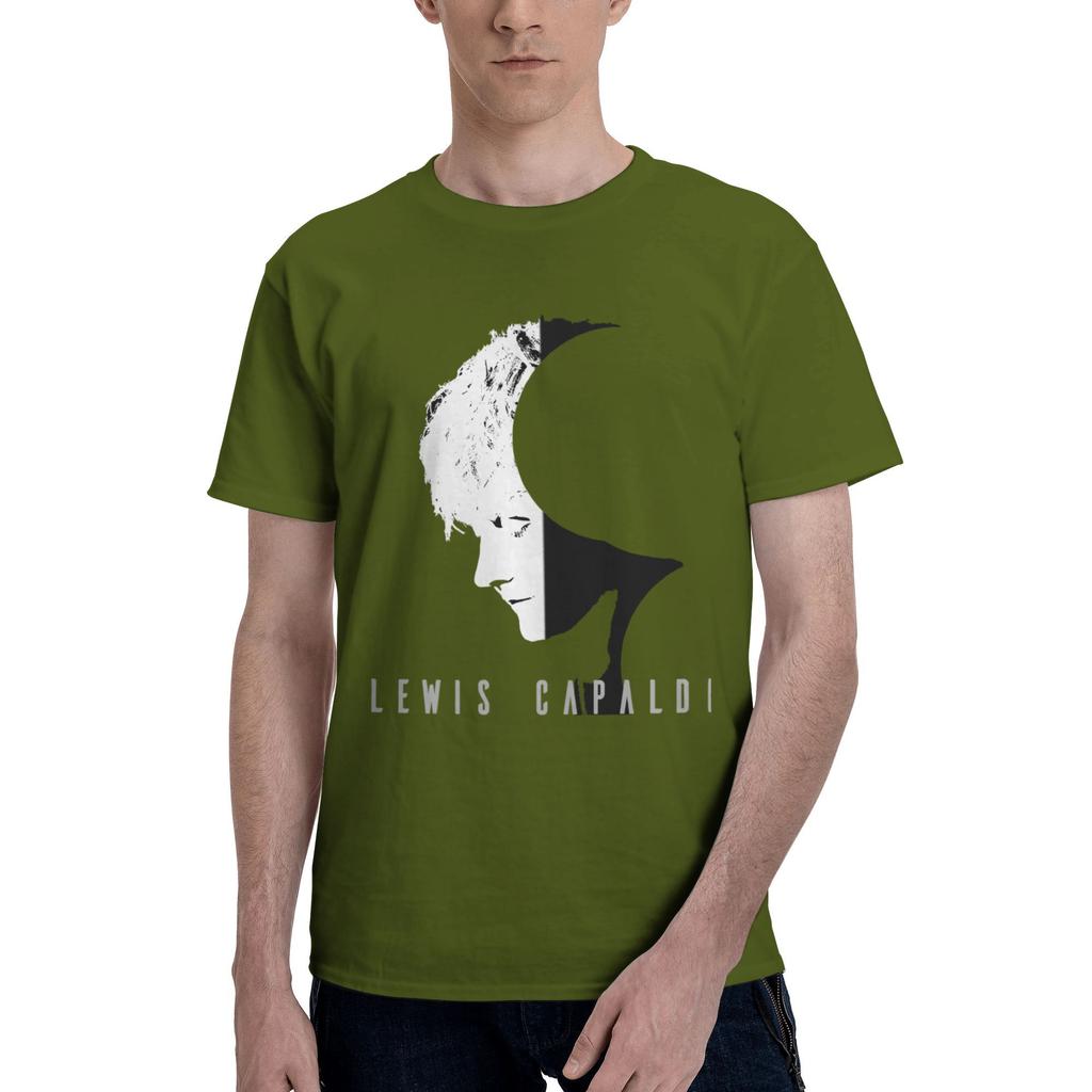 Custom LLewis CCapaldis T Shirts Men Pure Cotton Tee Tops SingerSongwriter Tshirts ShortSleeve Casual Tshirt Clothes
