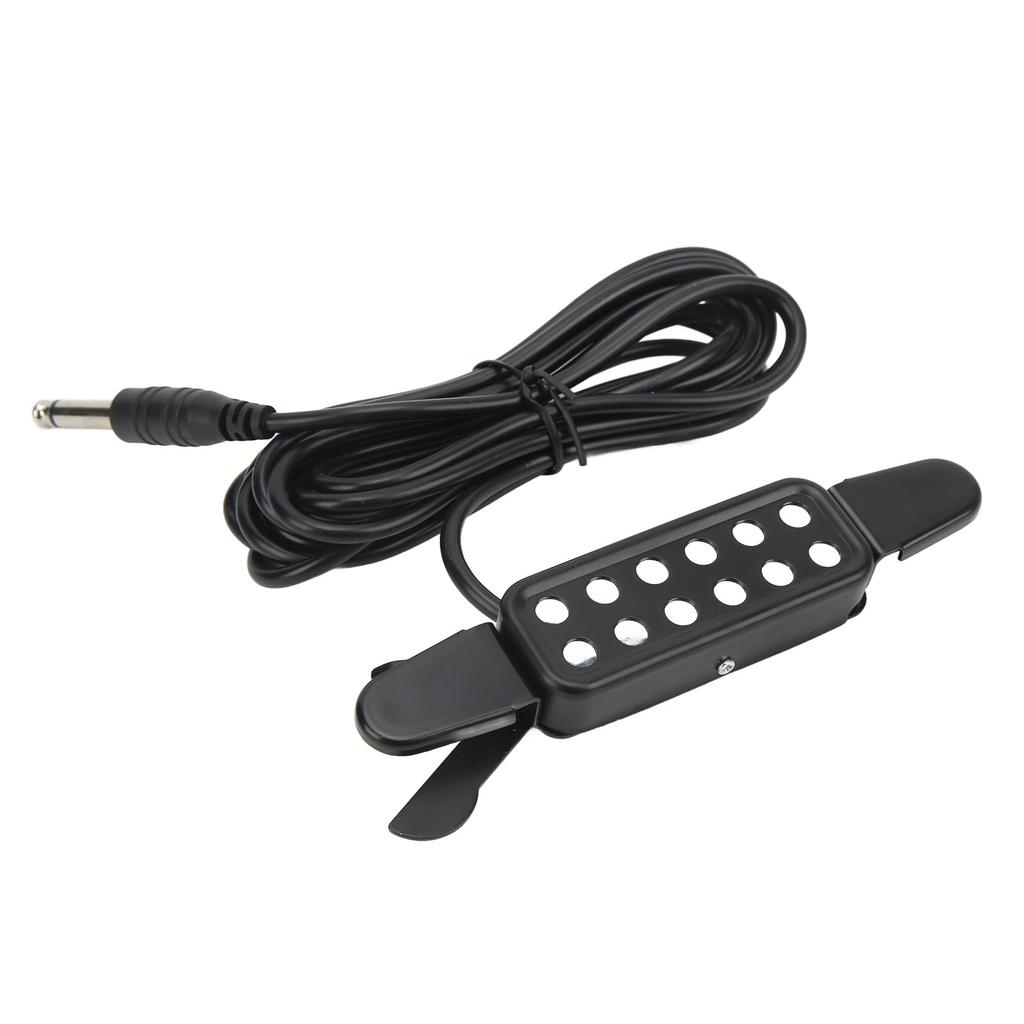 Acoustic Guitar Electric Transducer Soundhole Pickup Preamplifier Punching Free Accessories