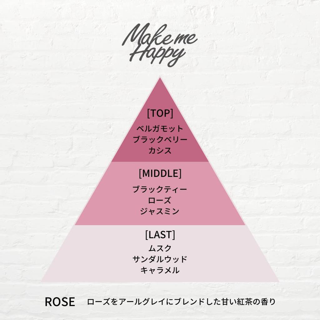 Canmake Make Me Happy Eau De Toilette ROSE Rose Fragrance Perfume of Black (Scent Tea/Rose Tea)