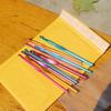 12pcs Metal Handle 2-8mm Crochet Hook Set Colorful Stainless Steel Knitting Needles Yarn Sweater Weave Sewing Needles Craft Tool