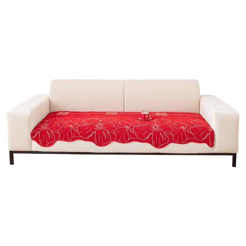 Wedding Sofa Cushion Irregular Four-Season Universal Non-Slip New Wedding Red Special-Shaped Sofa Cover
