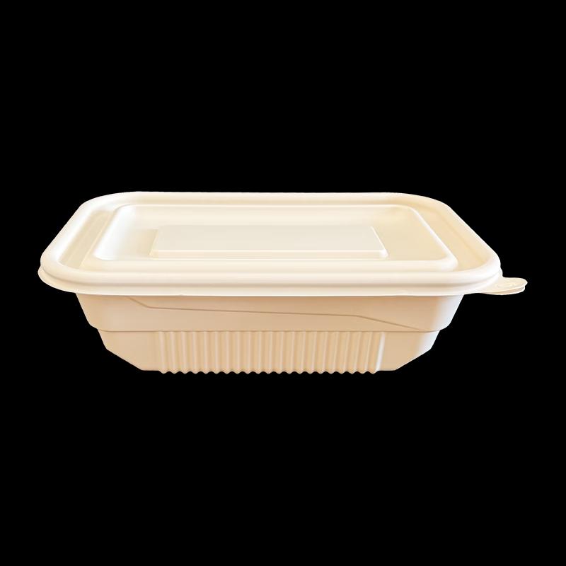 1000ml Rectangular Biodegradable Takeaway Meal Boxes (300 Sets)