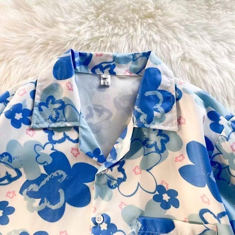 2024 Vintage košile Pánská Letní Ležérní Studentská Volná Niche Pánský Top Na Svršek