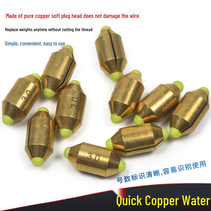 Kupfer-Hochsee-Angel-Stand-Up-Schiebe-Schwimmer mit Gegengewicht