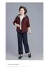Spring Hooded Jacket & Wide-Leg Pants Set for Stylish Middle-Aged Women