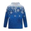 Men's Christmas Print Hoodie with Large Pockets, Casual Loose Fit Pullover for Holiday
