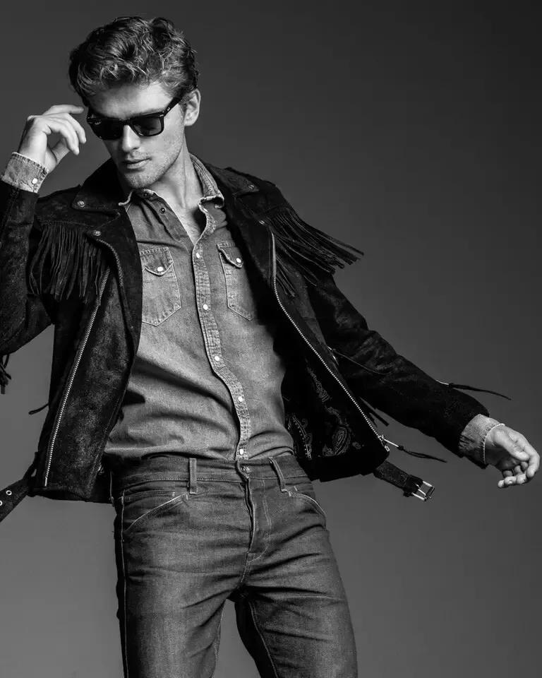Black Jacket For Men Suede Leather Jacket Biker Motorcycle Genuine Stylish