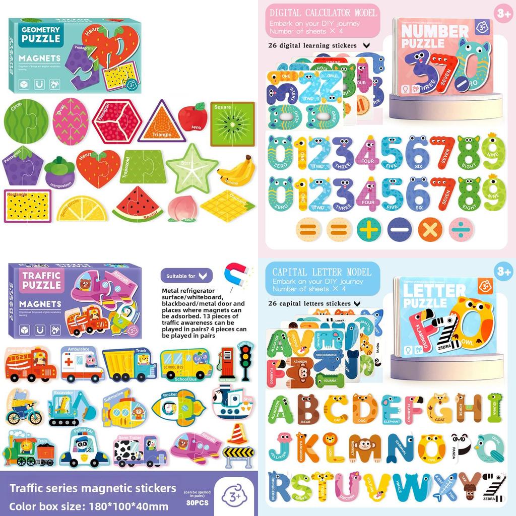 Fruits Shape Magnetic Puzzle For Kids With Abc Letter Learning And Diy Fun