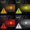 PAVIKE Reflective Tape, Triangle, Reflective Car Stickers, 8 Pieces, Reflective Stickers, Car Window, Outdoor,